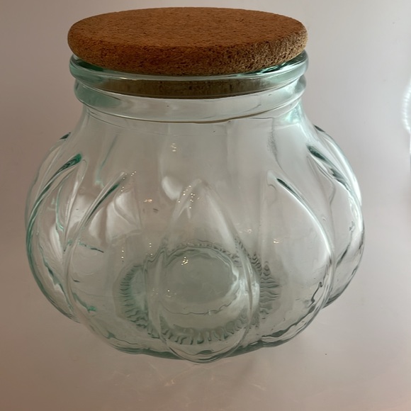 Pier 1 Accents Large Pumpkin Glass Jar With Cork Lid From Pier
